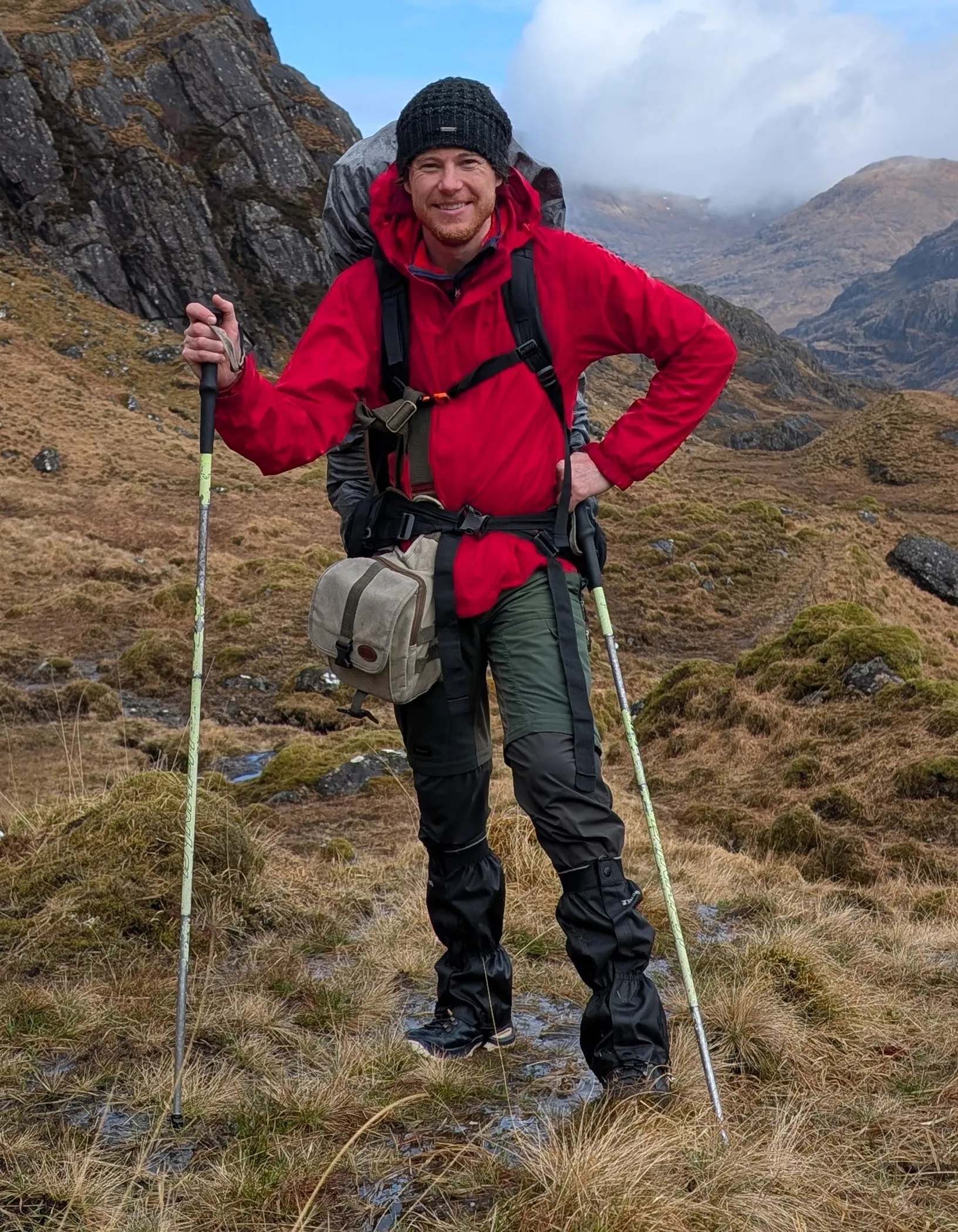 Sebastian Steude auf dem Cape Wrath Trail in Schottland als Porträt