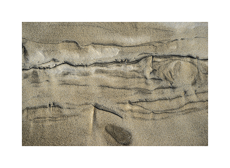 Sandboden mit Muster auf der Dune du Pilat