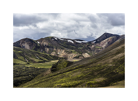 Die farbigen Berge von Landmannalaugar in Island
